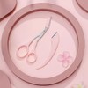 W Store Manual Eyebrow Grooming Set Eyebrow Scissors Eyebrow Comb Eyebrow Razor Pink