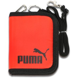 Puma PM242 Wallet, Bifold Wallet, Kids, Elementary School Students, Junior High School Students, With Strap, Men's, Women's, Unisex, Bifold Wallet, orange