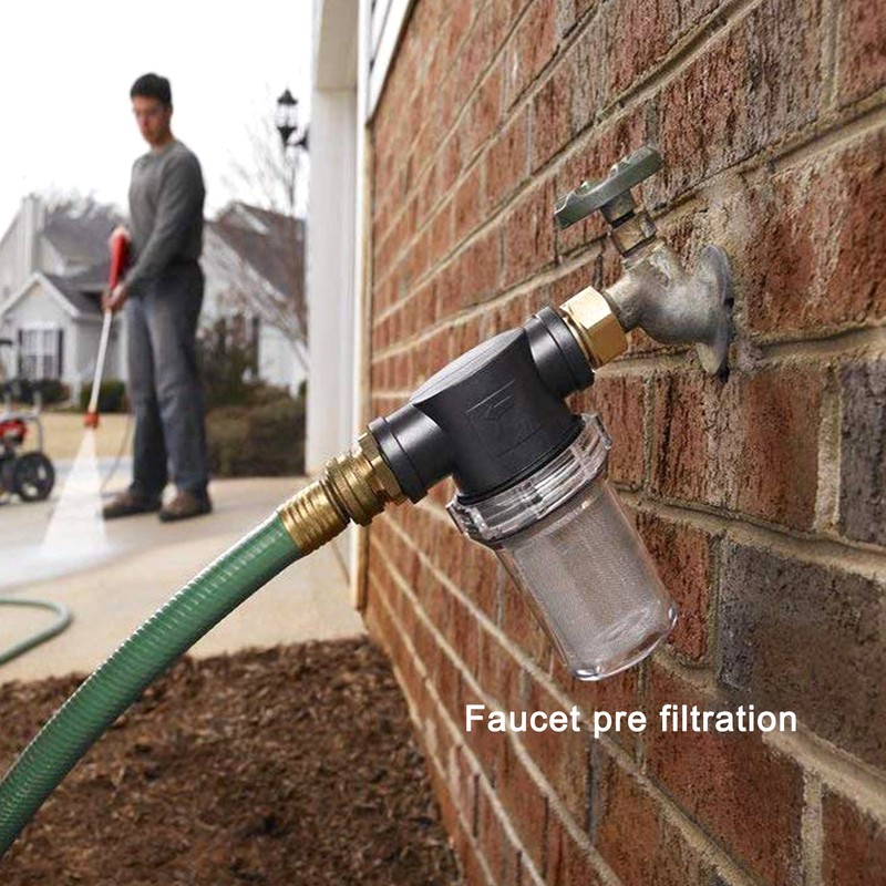 Garden Hose Inlet Filter 3/4 High Pressure Washer Water Sediment