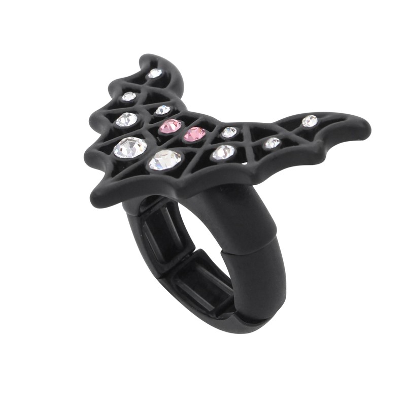 Betsey Johnson Womens Bat Cocktail Ring