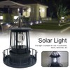 GEZICHTA LED Solar Powered Lighthouse, 360 Degree Rotating Lamp, IP65