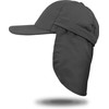normani Savannah Summer Cap with Roll-Up Neck Protection, darkgray, 59
