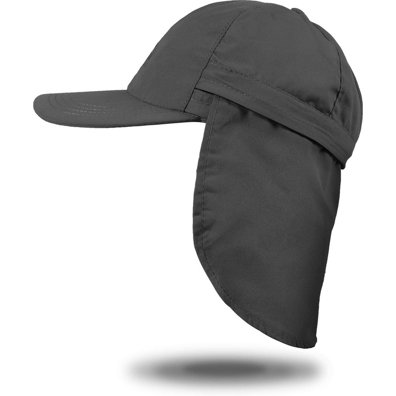normani Savannah Summer Cap with Roll-Up Neck Protection, darkgray, 59