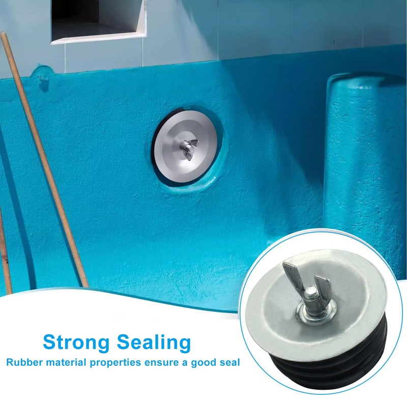 HARSKIYER 3 Inch Sewer Cleanout Cap, Durable Mechanical Test Plug