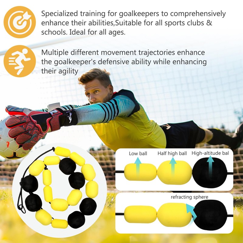 Goalkeeper Trainer - 13FT Goalkeeper Deflection Equipment has Multiple Different