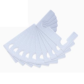 ZHYOHEN 10PCS White Mesh Bathroom Clip Rubber Gasket Replacement Kit Screwed Hinge Sheet Guard Hinge for Glass Hinges Decorative Projects Shower Door Hinges