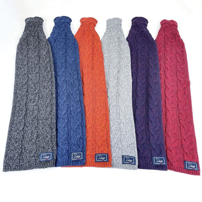 [TERAICHI] Compaq Muff™ 3-piece Heathered Cable, Made in Japan Made