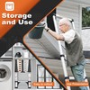 Soctone Telescoping Ladder, 10.5 FT Button Retraction Aluminum Extension Ladder