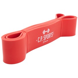 C.P.Sports Resistance Band - Resistance Bands/Fitness Bands Made of 100% Latex | Elastic Band for Sports, Fitness, Gymnastics, Yoga, Strength Training, Pull Up/Pull-Ups, Ideal for Home Gym | Red
