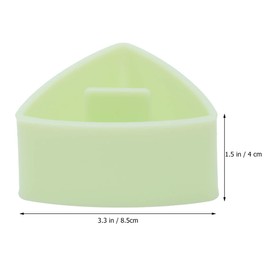 Cabilock Triangle Onigiri Mold Silicone Rice Ball Press Non-Stick Sushi Maker Tool for Bento Lunch 3.34X3.34X1.57 Inch Japanese Diy Kitchen Gadget