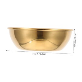 iplusmile 8pcs Stainless Steel Sauce Dipping Bowls Seasoning Bowl Metal Sauce Bowl Snack Kimchi Bowls Condiment Containers for Home Restaurant