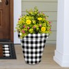 Briarwood Lane Black and White Buffalo Check Large Planter
