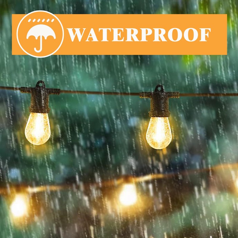 Jslinter 25Pack 2W S14 LED String Light Bulbs Replacement, 120LM,