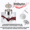 Steel Funnel Shape Wine Strainer with Layered Structure and Ergonomic