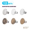 GrueGard Jeans Button without Sewing, 12 Pieces 17 mm Adjustable