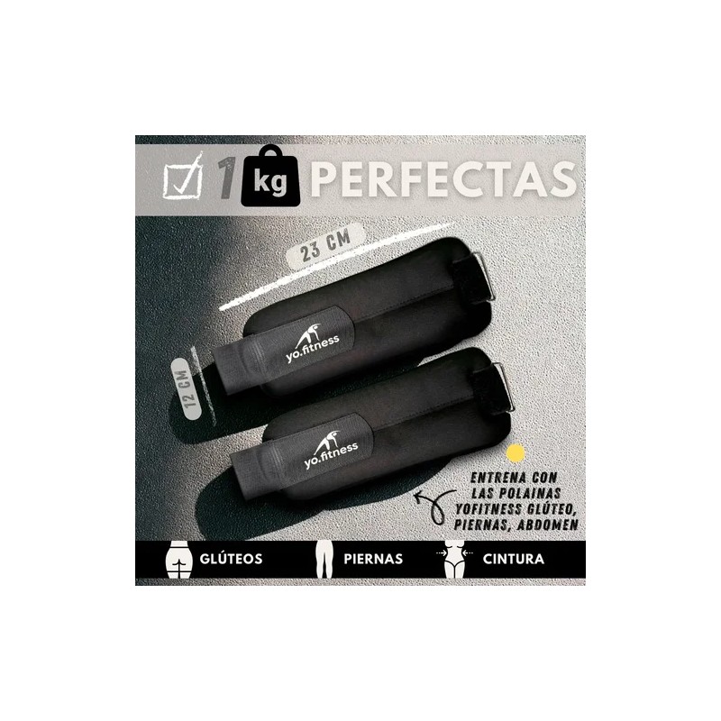 Polainas de 1kg cada una | Entrena Pierna y Glúteos