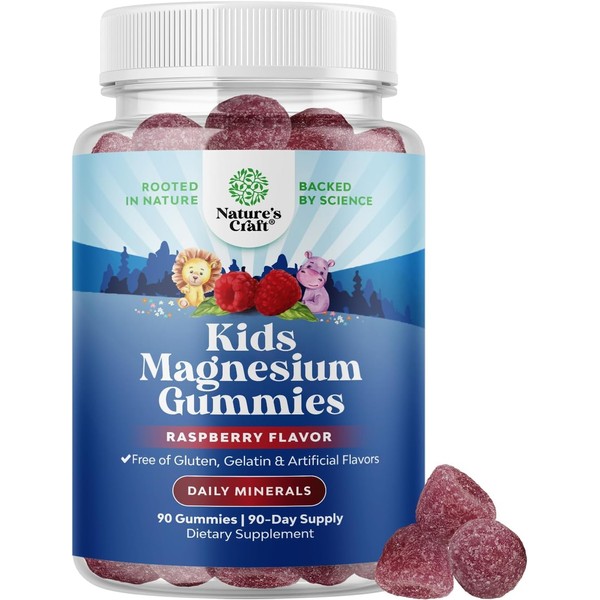 Relaxing Calm Magnesium Gummies for Kids - Great Tasting Kids