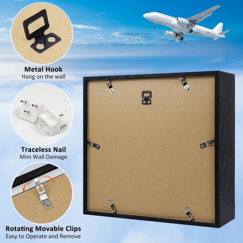 ZEEYUAN 12x12inch Travel Adventure Archive Box Life in a Box
