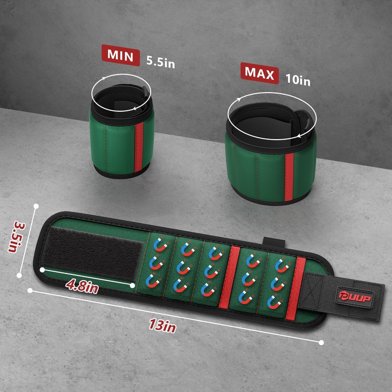 UUP Magnetic Wristband for Tools, Tool Belt Wrist Band with