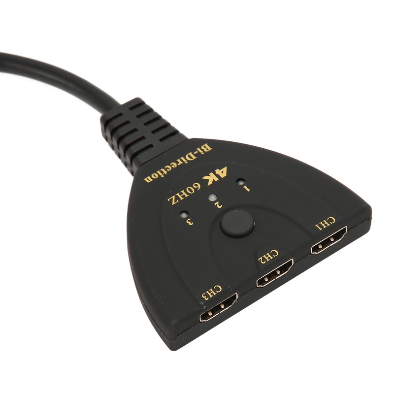 HD Multimedia Interface Switch 4K 60Hz 3 in 1 Out