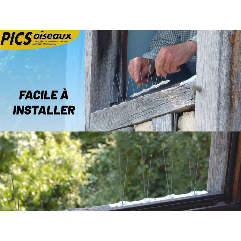 Caussade irepoipic pic-pigeons Discreet and easy to fit, Blue, 25
