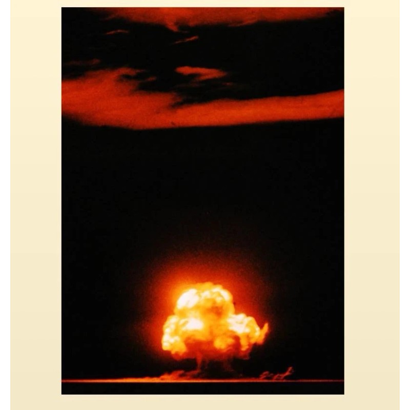First Ever Nuclear Bomb PHOTO Trinity Test Atomic Bomb Weapon