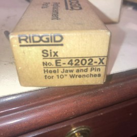 Ridgid 31610 Heel Jaw with Pin - For #10 Pipe Wrench
