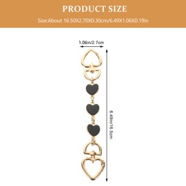 1 correa de cadena extensora para bolso, práctica cadena de extensión de bolso en forma de corazón, bonita correa extensora de cartera, accesorio de repuesto para bolso de mano, ,