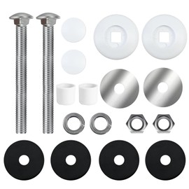 superbobi 67-209-911-SS Pool Diving Board Mounting Kit Replacement for S.R.Smith Two Hole Board, Residential Diving Board of 6ft/8ft/10ft, with Bolts/Washers/Nuts/Caps