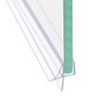 36" Frameless Shower Door Bottom Seal with Drip Rail