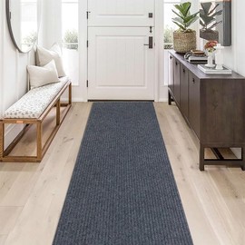 ALTRUISTIC Hallway Runner Rug 1FTX13FT,PVC Backed Non-Slip Area Rugs Runner,Custom Size Outdoor Indoor Carpet Door Mat for Floor Entryway Kitchen Laundry Balcony Garage,Grey