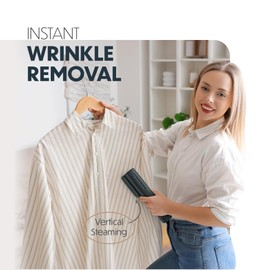 Portable Steamer for Clothes, Professional Handheld Garment Steamer 15s Fast Heat-up, 70ml Water Tank, 900W Mini Steam Iron for Home and Travel