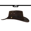 Black Jungle Balat Leather Western Hat Australia Cowboy Hat, brown