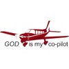 CafePress God is My Co Pilot Fixed Oval Sticker Oval