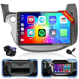 Fuluku【2+32G】 Android 13 Carplay Radio for Honda Fit 2008 2009 2010 2011 2012 2013 with Wireless Carplay Android Auto, 10.1' Touchscreen Stereo WiFi/Bluetooth/GPS/SWC/Mic/Backup Camera