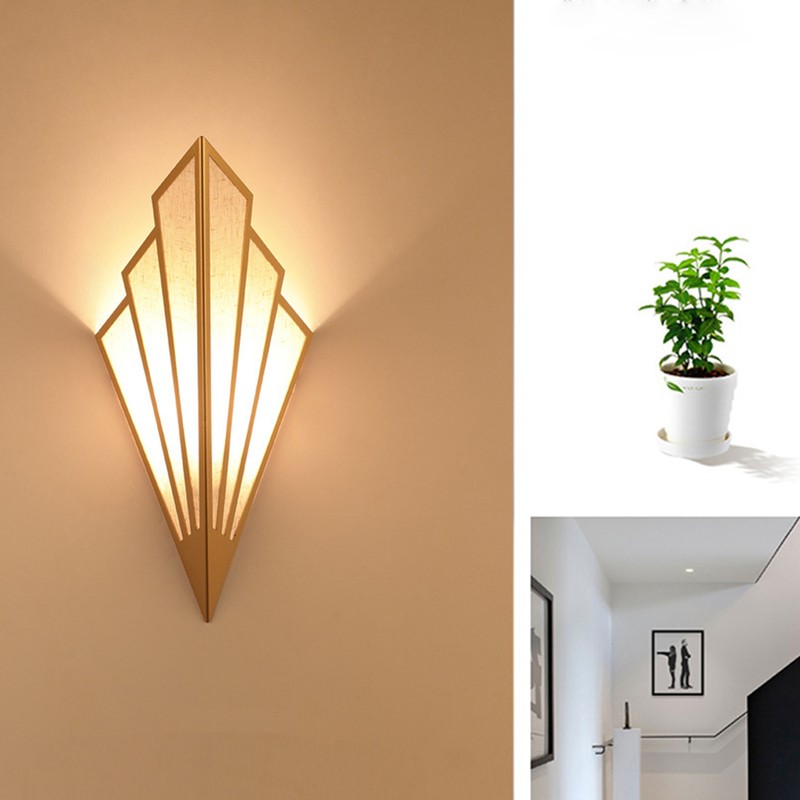 Modern Fabric Wall Lamp E14 Wall Light LED Bedside Lamp