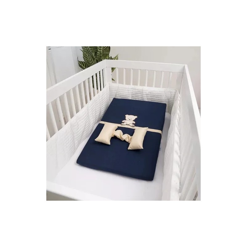 Chiqui Mundo Colchon Anti Reflujo Para Bebe Baby Blue Osito