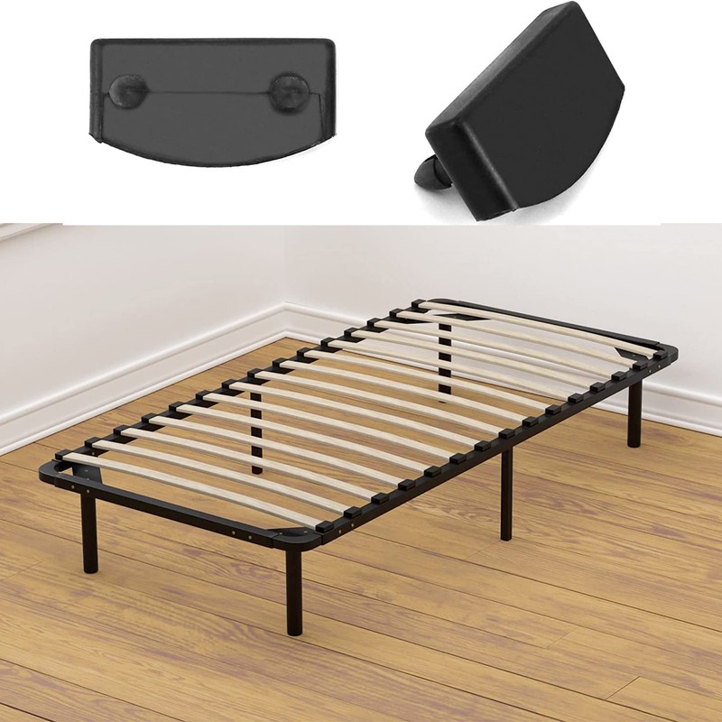 Slatted Frame Brackets, Black, 30 Pieces, Slatted Frame Accessories, Plastic