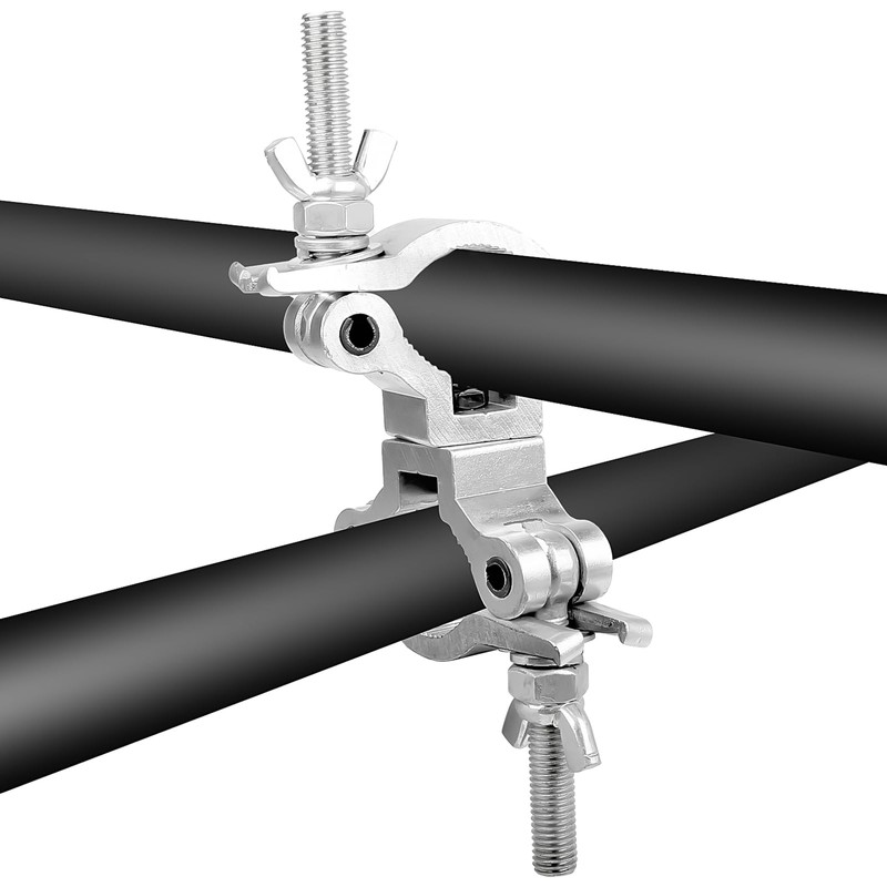 Wecan Stage Light Double Pipe Clamp, 35-45mm Dual Head Truss