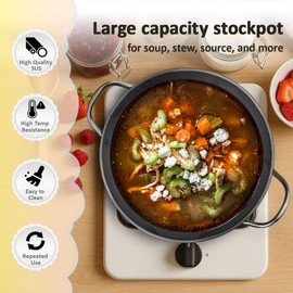 Johaus 21.5 Qt Stainless Steel Canning Pot with Rack and Lid, Water Bath Canner with Essential Canning Tools, Canning Kit for Beginners & Pros Making Home Canned Food