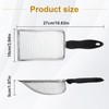 Qulkws Stainless Steel Mesh Litter Shovel, Fine Mesh Metal Reptile