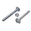 Pack of 4 Cup Space Coach Bolt M8 8 mm 75 mm Complete with Nuts BZP Thread