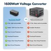 AmberTronix 1600W Voltage Converter 220V to 110V, 2 lbs Pure