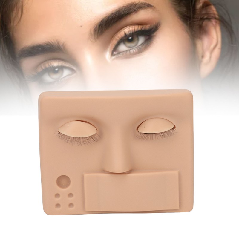 Eyelash Mannequin Head Replaced Eyelids Realistic Reusable 3D Lash Extension