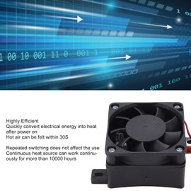 Focket 12V Air Heater, DC12V 50W Constant Temp Heating Insulated Mini PTC Ceramic Fan Heater for Car Small Space, Fast and Efficient Heating, FOCKETSFE2IHG5C7