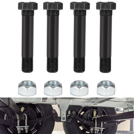 9/16"-18 X 3" LongTrailer Leaf Spring Shackle Bolts (Grade 5) & Lock Nuts for 2000 LB and 3500 LB Axles 23030 Set of 4