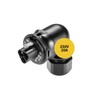 Avoltik 3-pin Wieland socket for balcony power plant, 90° angled