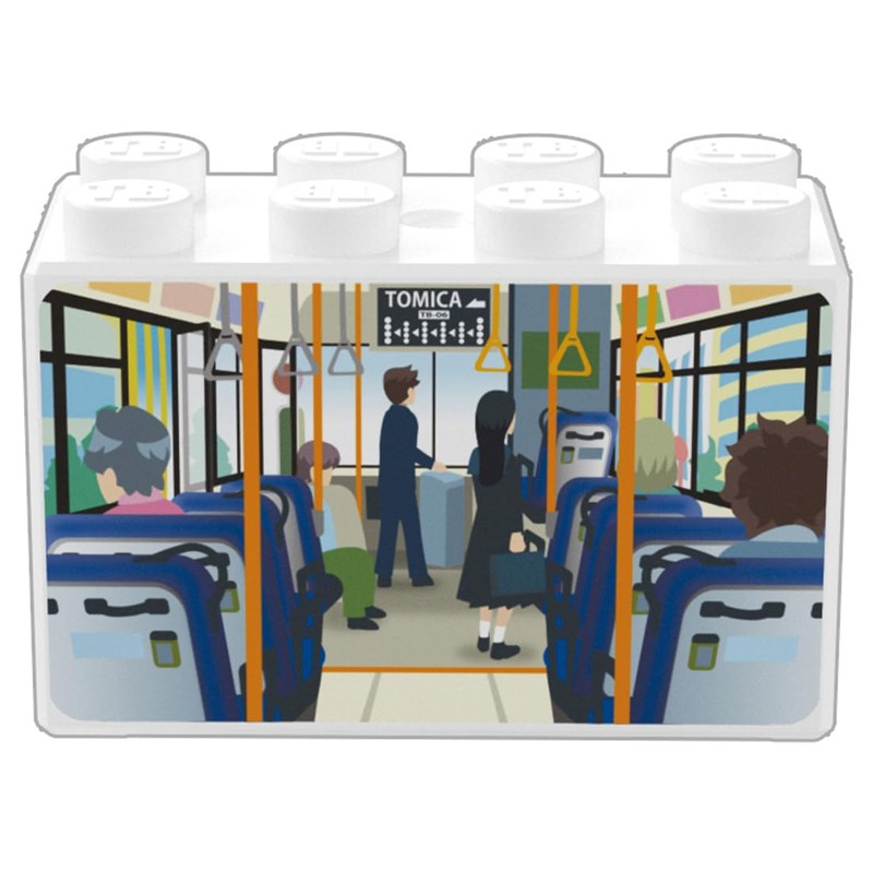 Takara Tomy Tomica Plarail Block Route Bus Toy, For Ages