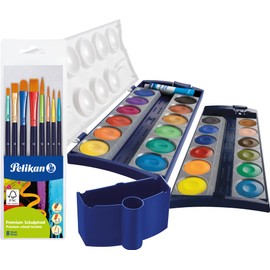 Pelikan 720631 Paint Box K24, 24 Quality Colours and 1 Tube Opaque White (7.5 ml) (Painting Set I)