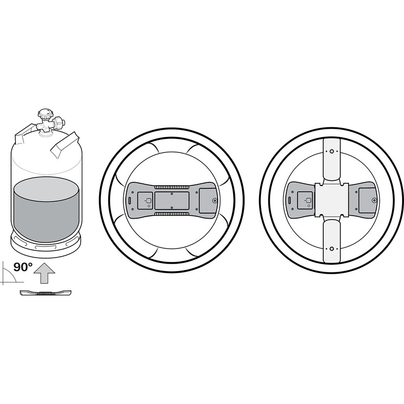 Truma Tension plate for LevelControl • For aluminium gas cylinders